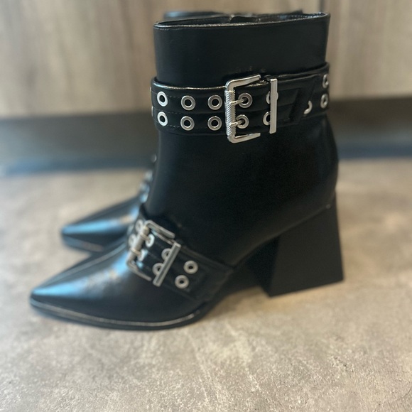 Mix No. 6 Naeve Bootie Ankle Boots Black Pointed Toe Size 11 NEW - Picture 11 of 11